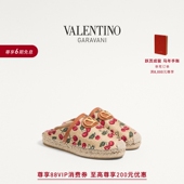 礼物 华伦天奴VALENTINO女士 VLOGO SIGNATURE 樱桃穆勒鞋