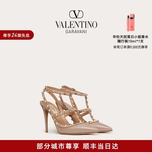 华伦天奴VALENTINO女士 ROCKSTUD 礼物 漆皮铆钉高跟鞋