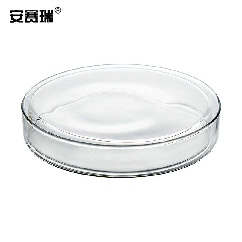 安赛瑞玻璃培养皿（5套装）加厚透明高硼硅玻璃平皿实验室器材分