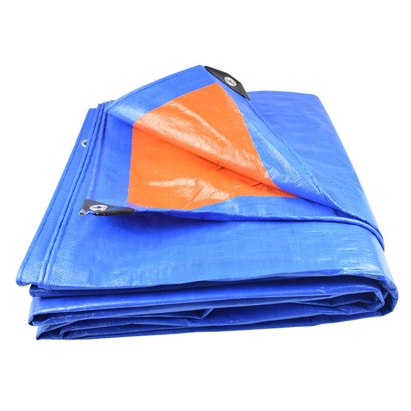 伏兴篷布防雨布蓝橘色加厚货车油布塑料遮雨遮阳布雨棚蓬布防水布