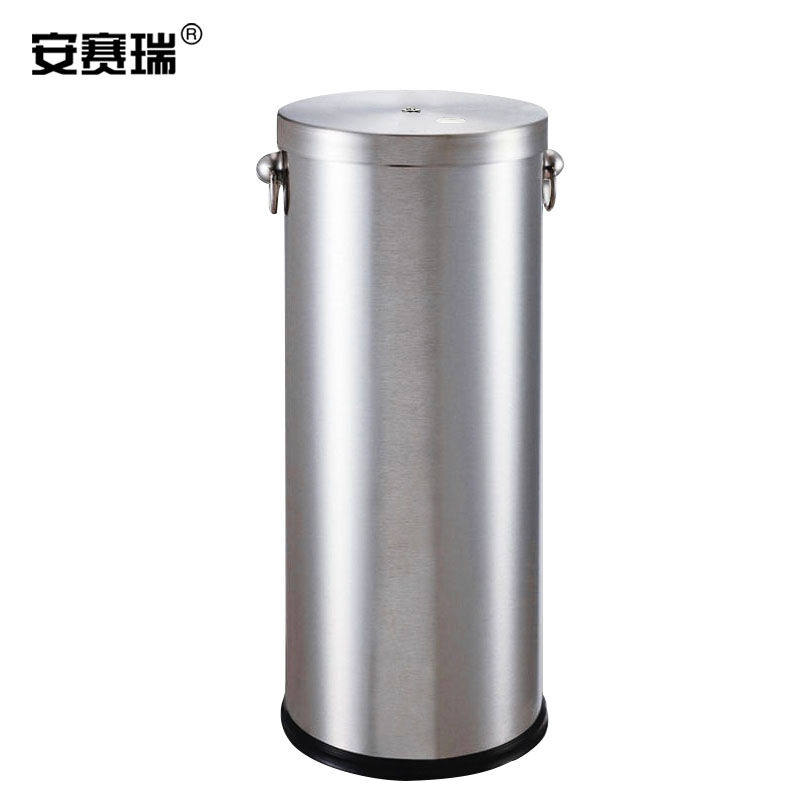 安赛瑞不锈钢茶渣桶大容量茶水桶排水桶带盖加厚茶渣过滤垃圾筒砂