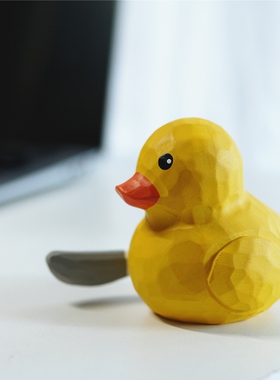 热销Joe的小作坊/杀掉你鸭!小木雕桌面摆件创意搞怪可爱车载生日