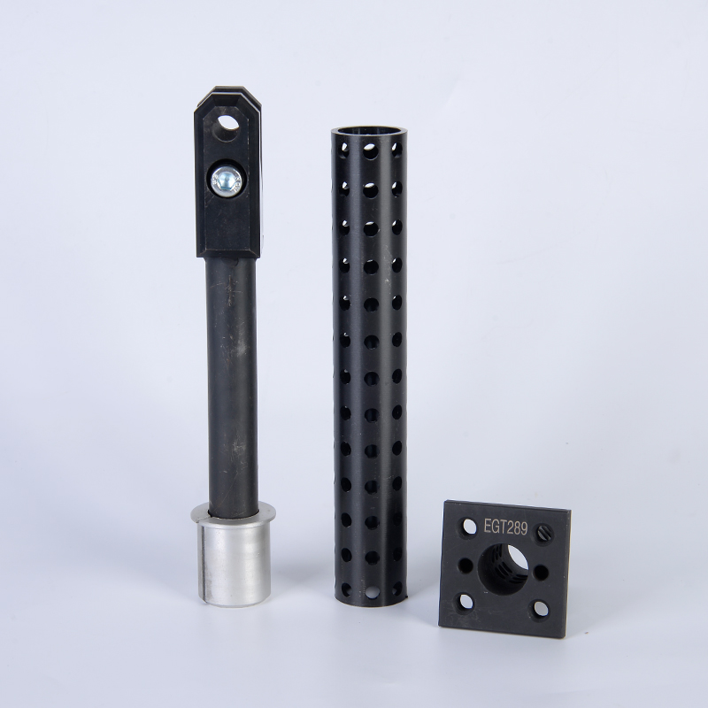 热销EGT006黑色多孔圆管铝材长C条八角管空心铝材多功能管汽车抓