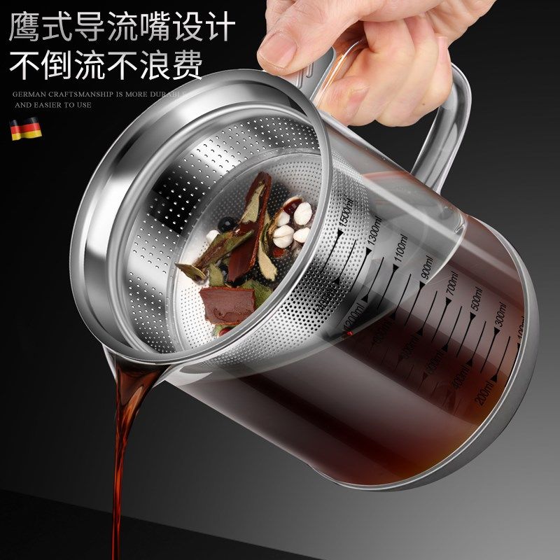 热销中药过滤量杯药渣滤网神器超细滤药耐高温过滤网厨房漏勺汤药
