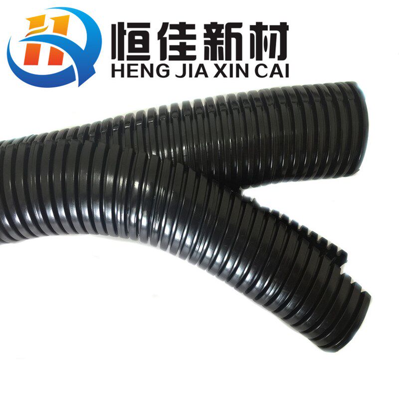 热销PP波纹管12.8*18.7mmPP聚丙烯穿线双开口波纹管双层开口波纹