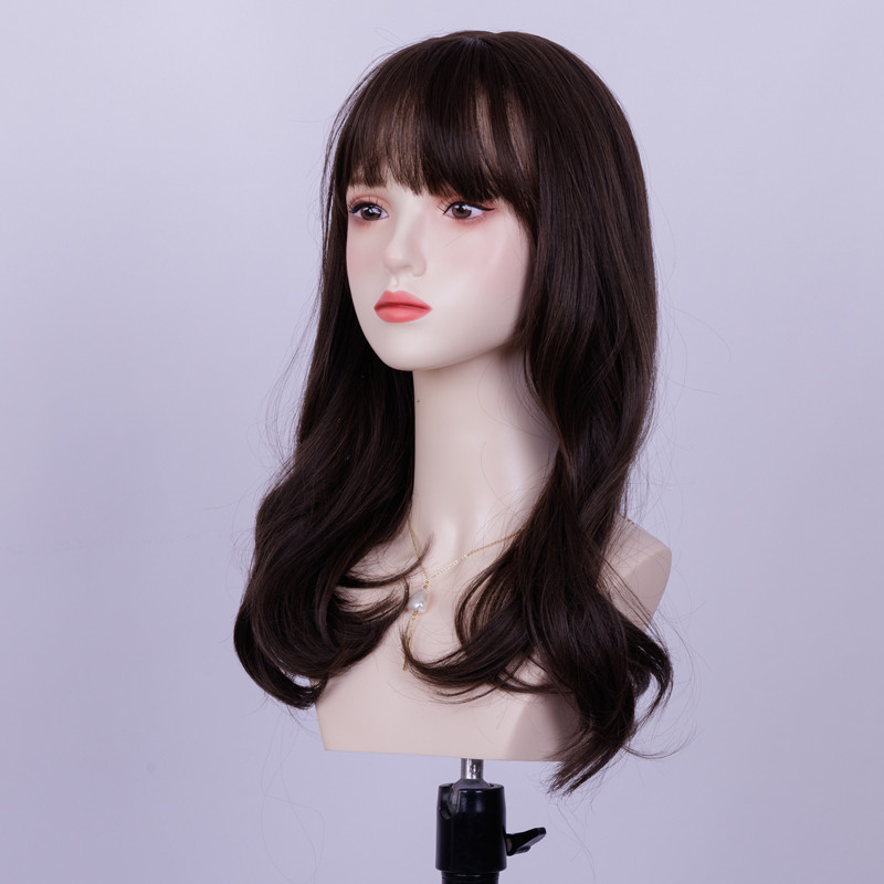 热销新款模特头双肩假发女头模cos动漫假发围巾饰品展示仿真人白