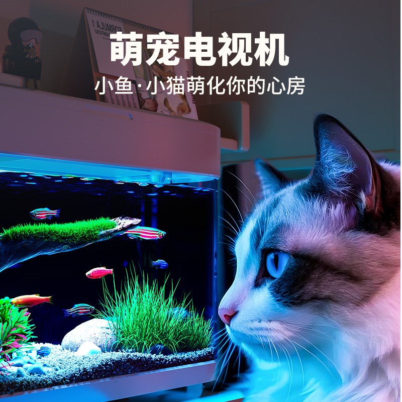 热销懒人鱼缸免换水家用桌面生态客厅小型自循环2025新款办公桌小
