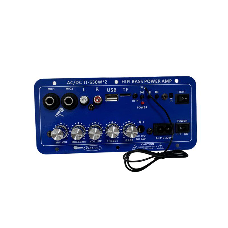 热销双声道立体声大功率家用车载音响功放板内置蓝牙12-24/220V通