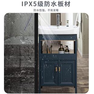 迷你洗手盆卫生间洗面脸盆小号阳台盆 热销简易立柱盆一l体落地式