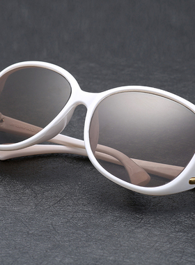 天然水晶石眼镜女款太阳镜白色架子老石头镜片养目凉目镜护目女士