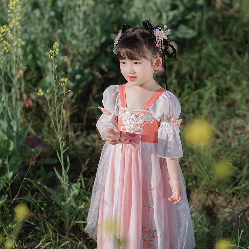 汉服女童2022可爱娇樱桃桃汉服