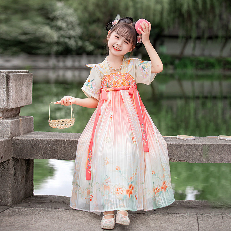 【芷梦】高端原创汉服女童春秋季改良儿童儒裙古装连衣裙古风唐装