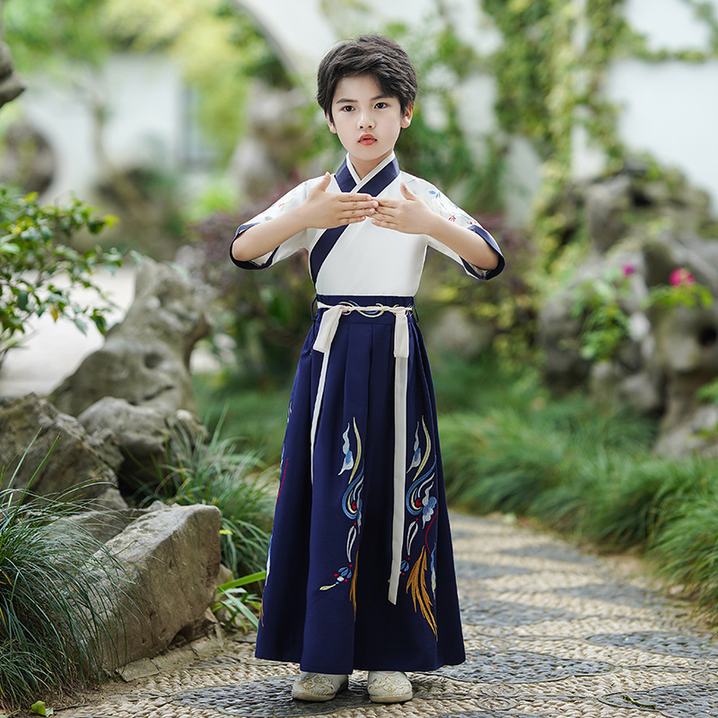 2023新款春夏汉服男童短袖