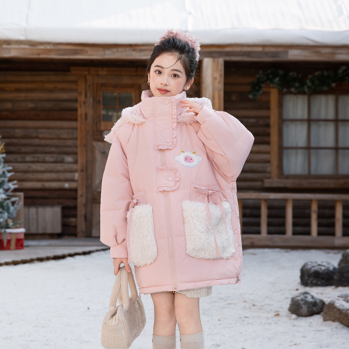 小公主羽绒服女童2025新款