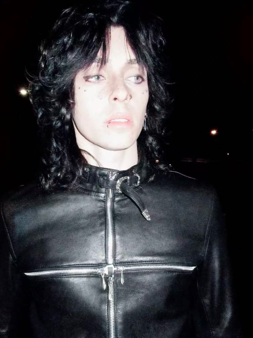 thumbnail for Original national tide cross CROSSZIP vegetable tanned sheep leather distressed erosion jacket oil wax leather clothing visual system