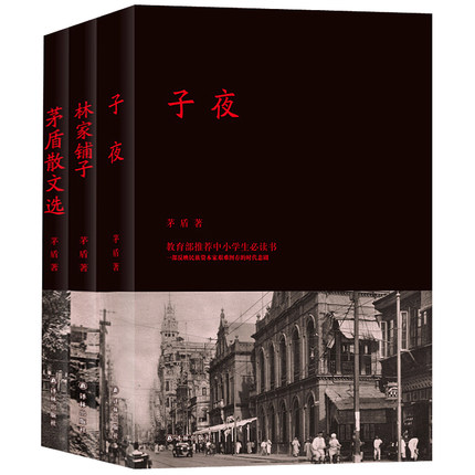 全3册】正版包邮 茅盾全集 小说集 茅盾散文选+林家铺子+子夜 收录白杨礼赞春蚕秋收残冬作品 中小学生阅读雷雨戏剧电影小说书