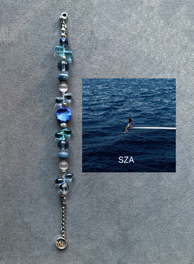 SZA专辑印象手链/手串ins小众原创设计创意手工饰品捷克珠手链女