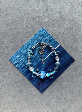 SZA专辑印象手链/手串ins小众原创设计创意手工饰品捷克珠手链女