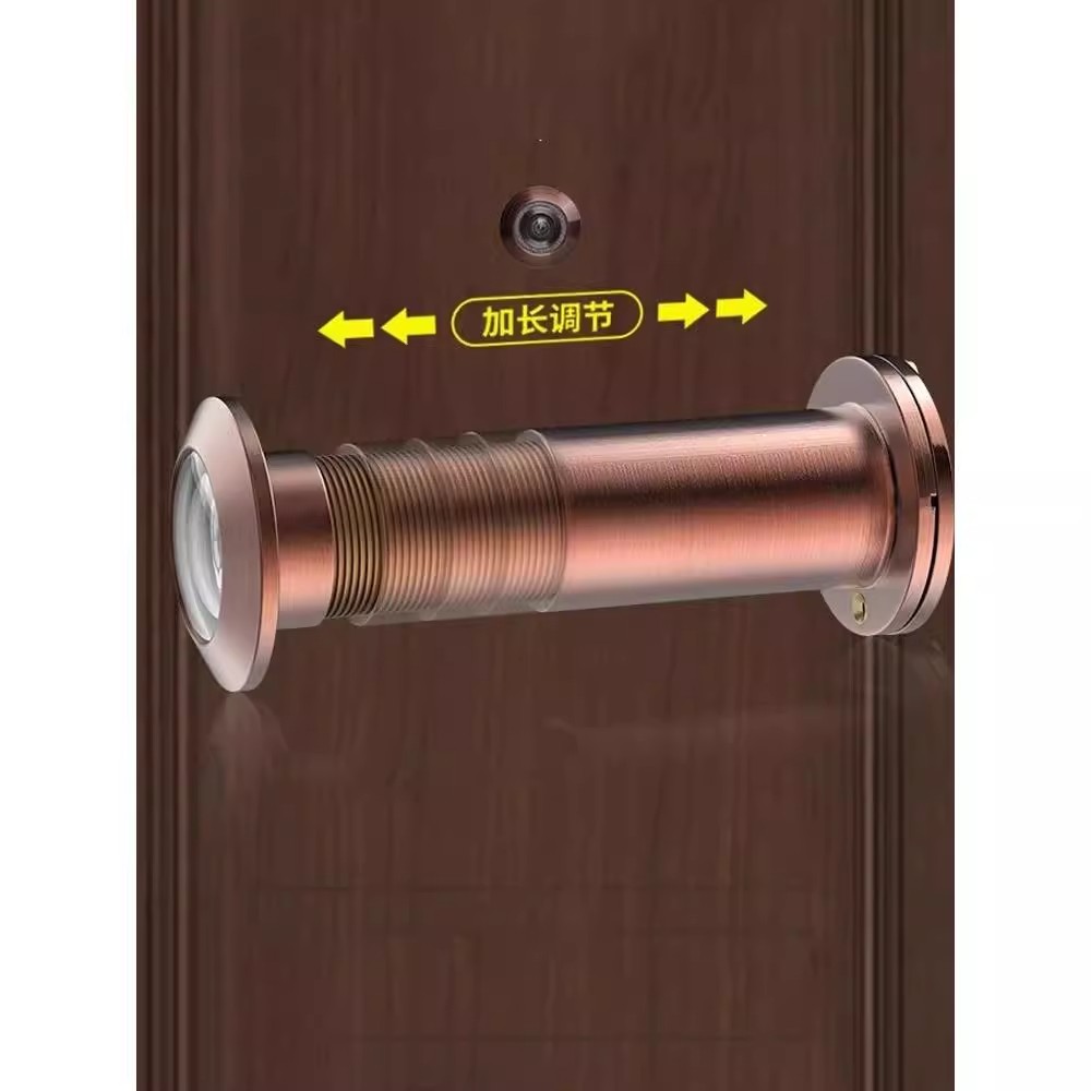 防盗门猫眼监控摄像头门铃二合一安全防护老式通用堵洞孔装置