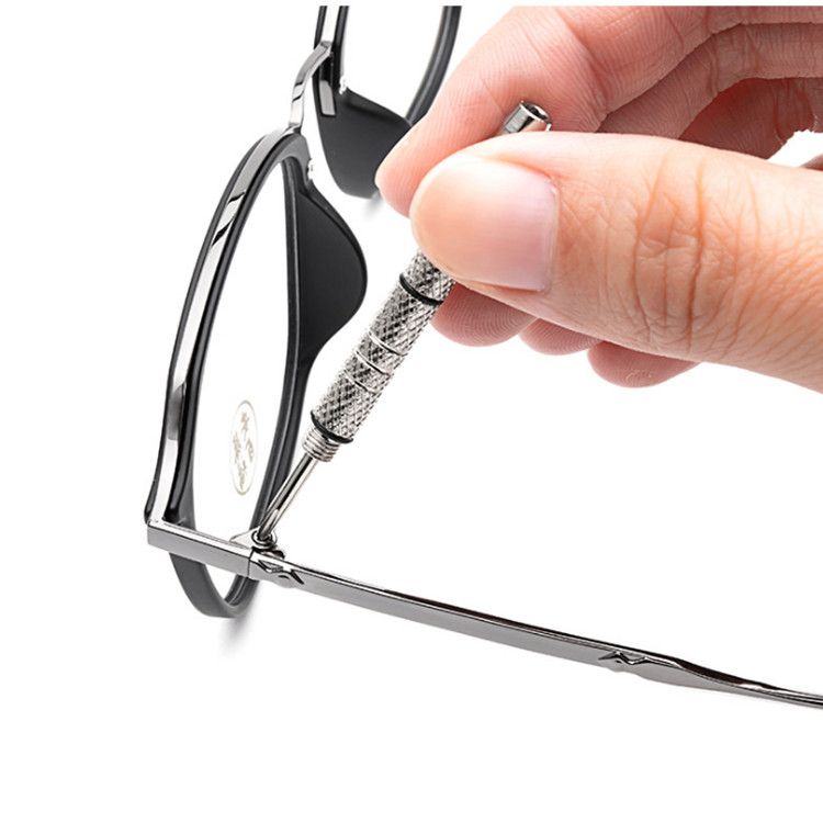 迷你多功能螺丝刀一字十字通用修眼镜鼻托手表便携调节工具多用