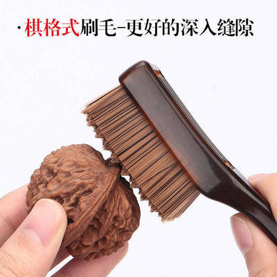 文玩迷你猪鬃毛刷子硬软核桃金刚菩提手串专用清洁神器打底多用途
