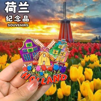【荷兰】阿姆斯特郁金香丹文创冰箱贴欧洲旅游纪念品伴手礼高级感