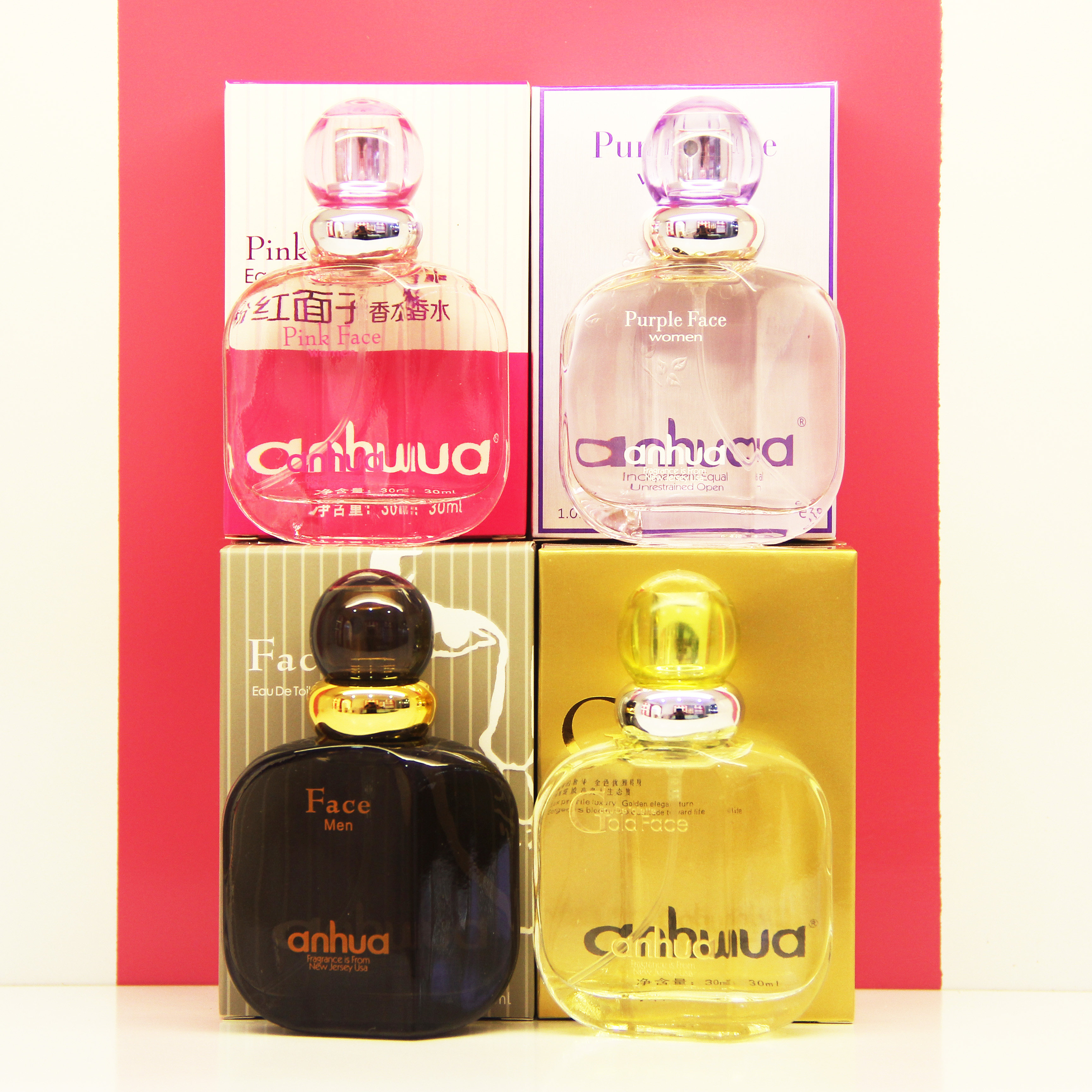 贝珠香面子香水 粉色紫色金色烟草味男士女士持久留香金面子