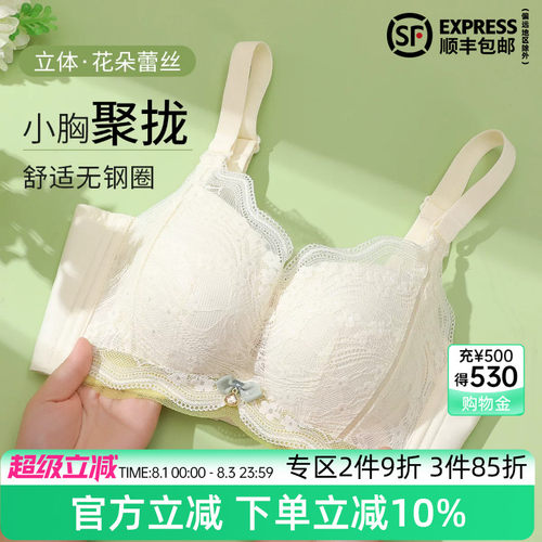 伊丝艾拉聚拢厚杯无钢圈文胸
