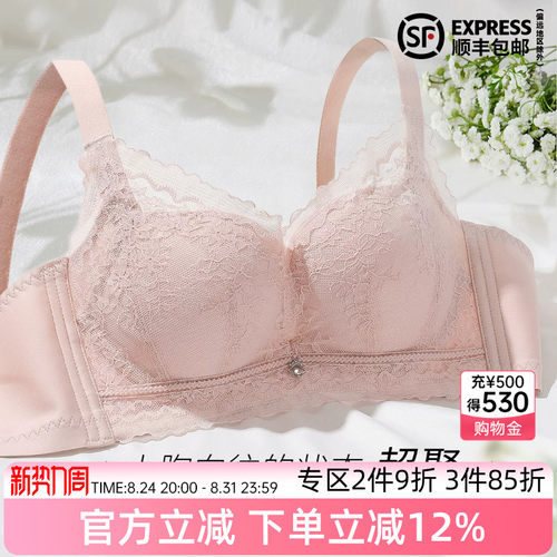 伊丝艾拉性感无钢圈聚拢文胸