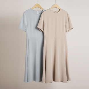 【钱老板专享】53-55姆米6A级桑蚕丝重绉收腰女连衣裙250724