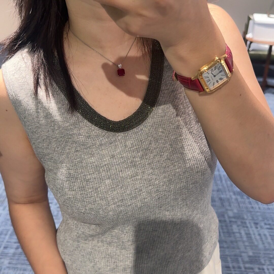 【梅子MEIZI】精纺羊毛高级感重工镶钻显瘦无袖女士背心262054