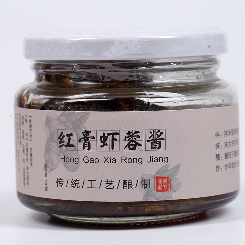 好客山东景明即食鲜虾酱狗杠鱼酱虾蓉酱东营特产拌面拌饭酱下饭菜