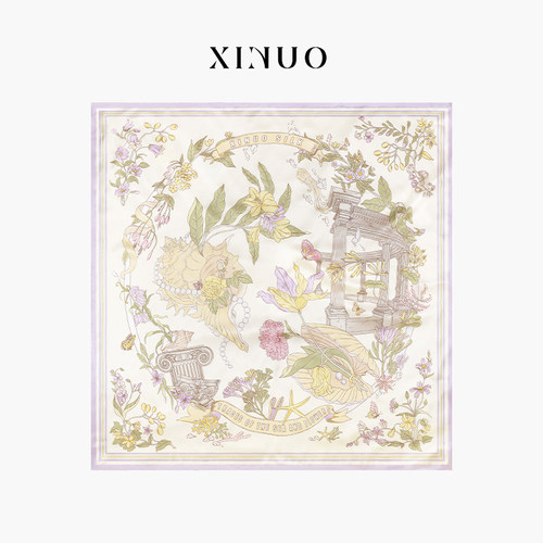 XINUO法式丝巾空调房披肩方巾