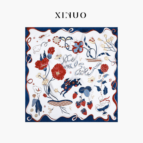 XINUO随想花园设计师中方巾丝巾
