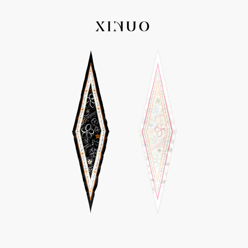 xinuosichou春季山茶花菱形巾