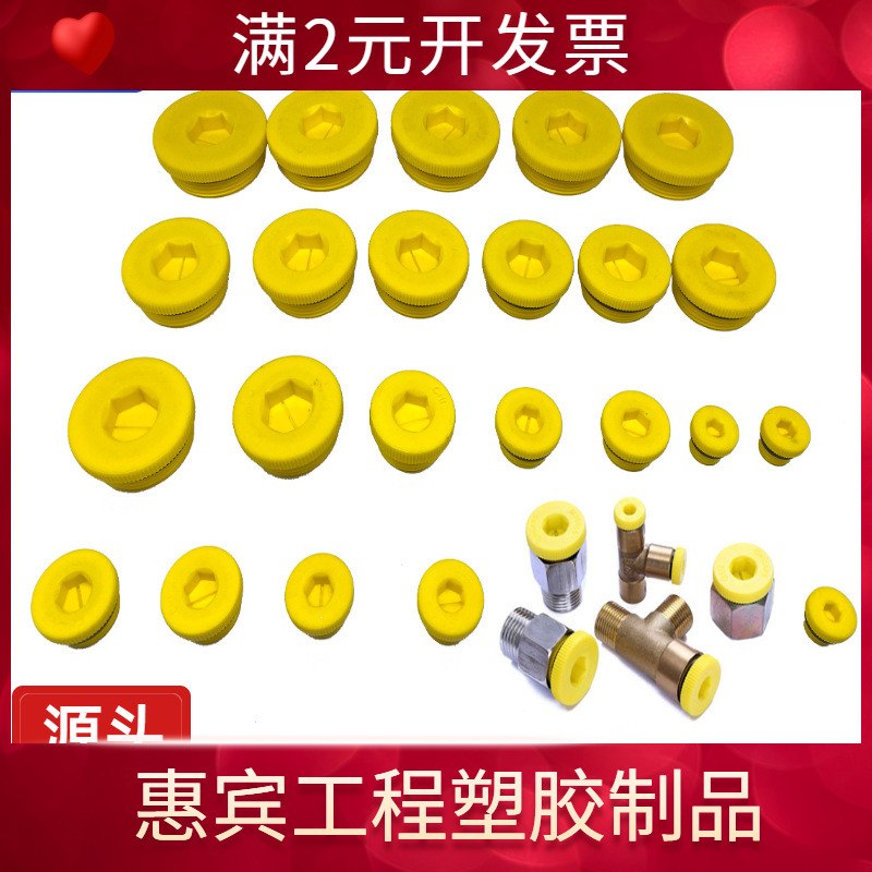 英制 公制 塑料螺纹堵头 螺纹塞 外螺纹堵塞 带ED密封圈螺纹孔塞