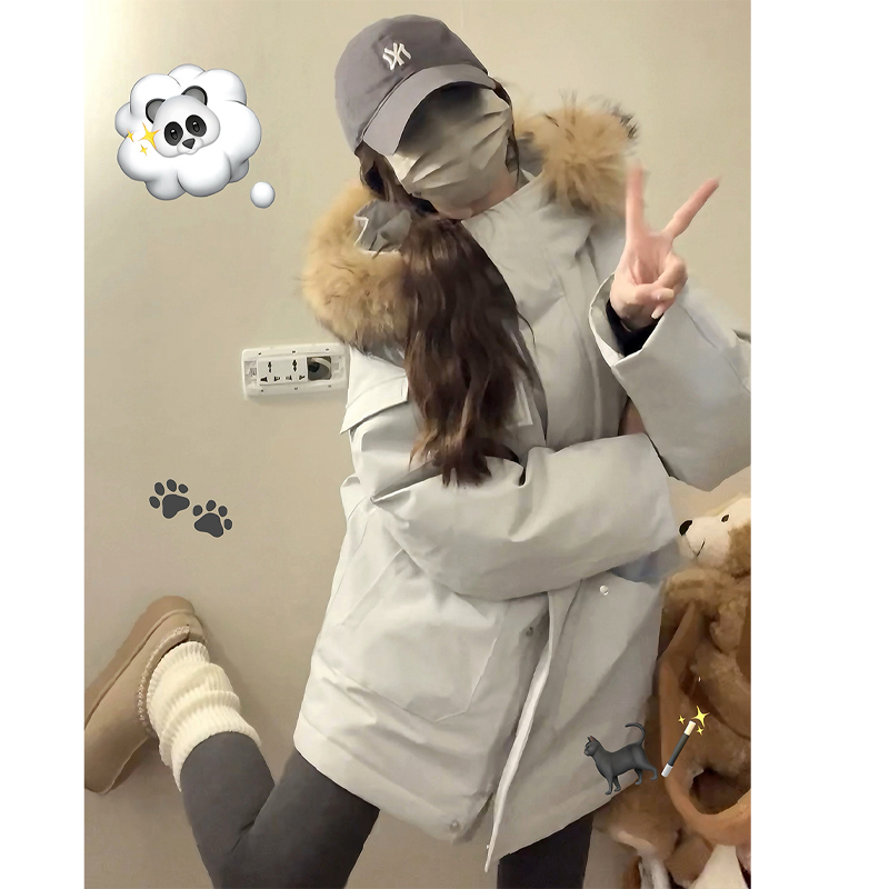 冬季羽绒棉衣棉服女2025年新款中长款派克服加厚韩系小众棉袄外套