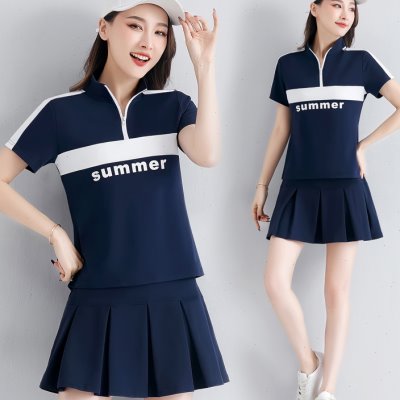 新款新款羽毛球服套装女夏季团体比赛运动套裙女生网球裙裤裙女可