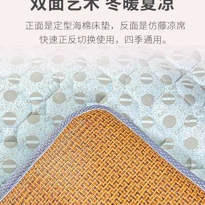 新款学生宿舍床垫单人09软垫凉席冬夏两用加厚棉夏季12米乘19m品