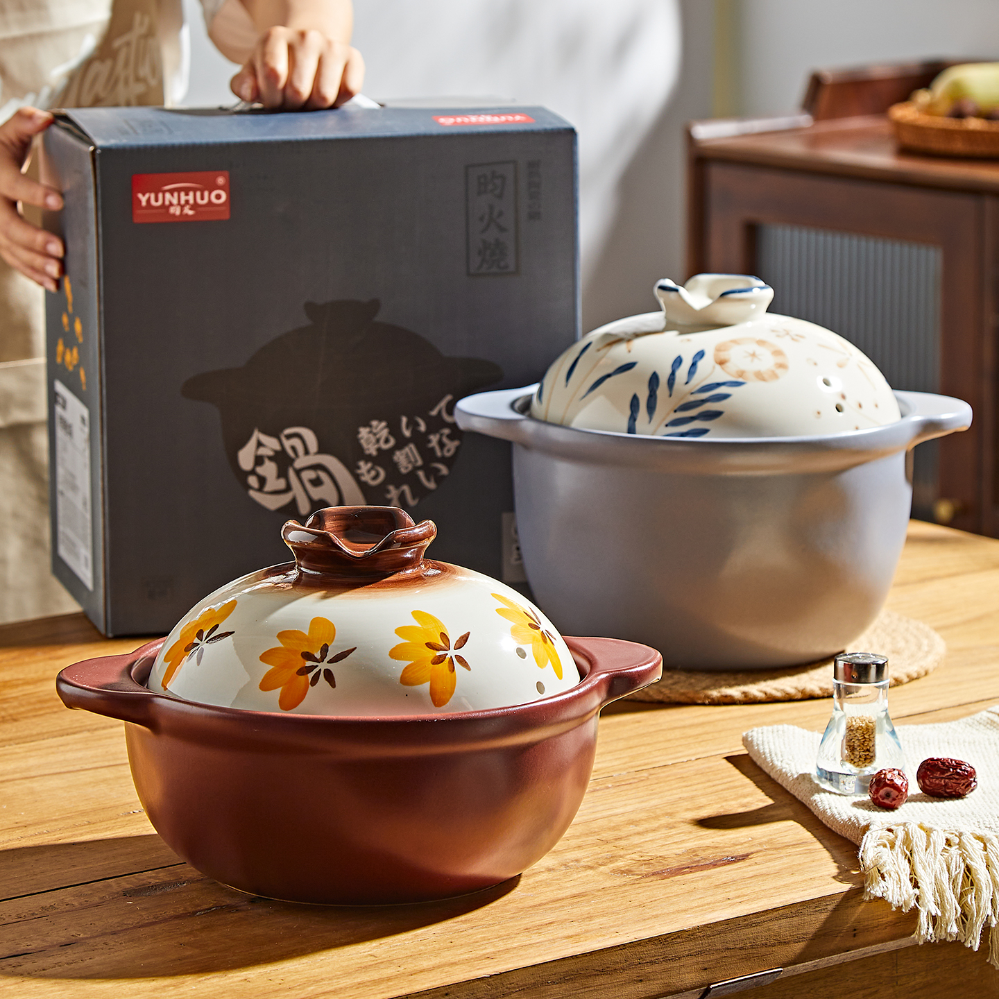 日式家用砂锅干烧不裂大容量