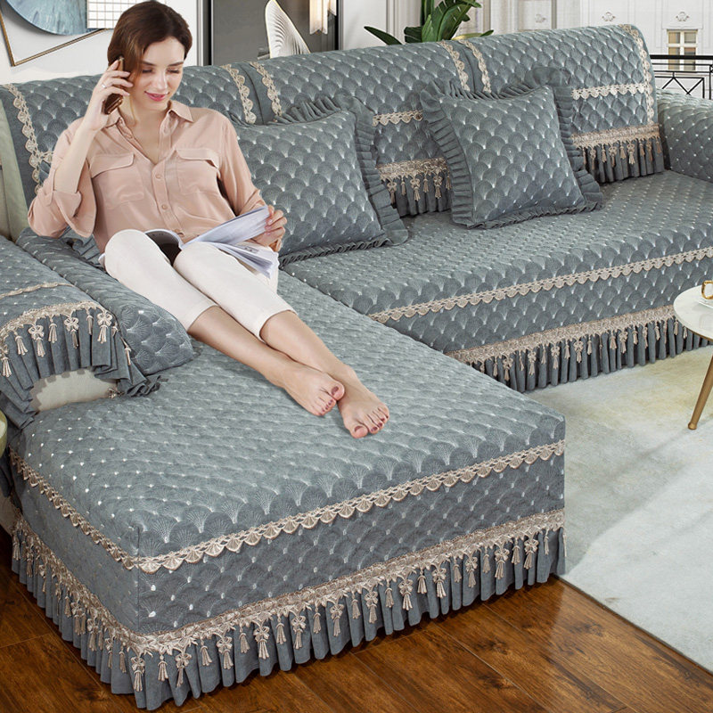 欧式沙发套全包套罩沙发垫子坐垫四季通用防滑靠背盖布巾U型,居家布艺,沙发垫,淘宝优惠券,粉丝福利购,淘宝优惠卷