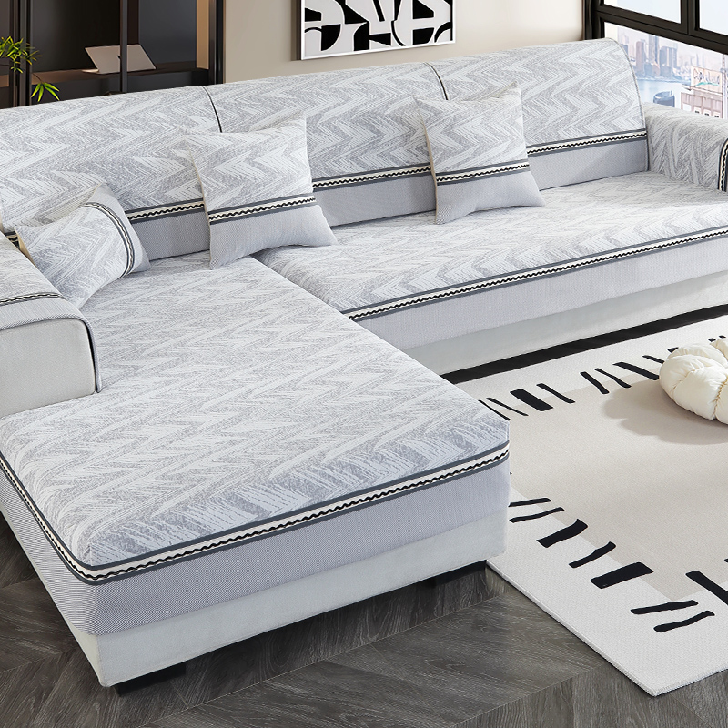 雪尼尔轻奢高级沙发垫套罩