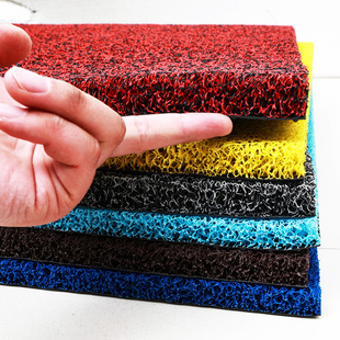 脚垫自由裁剪入户门丝圈脚垫加厚高密丝圈地垫黑红进门垫丝圈封边