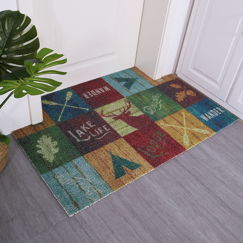 门口地垫可裁剪脚踩垫塑料丝圈