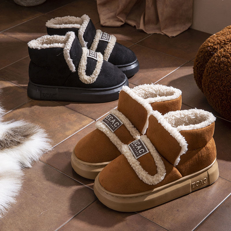 雪地靴女款2024新款冬季厚底外穿