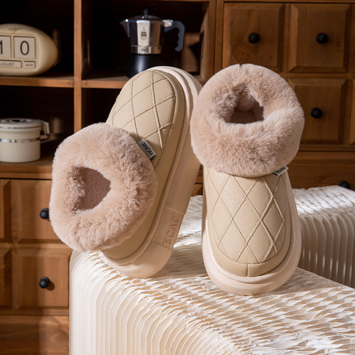 防水棉拖鞋女士棉鞋外穿雪地靴