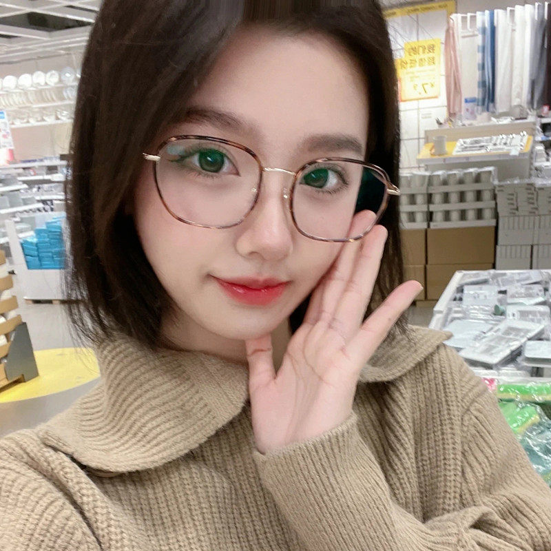 豹纹近视眼镜女韩版潮网上可配有度数ins风素颜大框显瘦眼睛架男,ZIPPO/瑞士军刀/眼镜,定制成品光学镜,淘宝优惠券,粉丝福利购,淘宝优惠卷