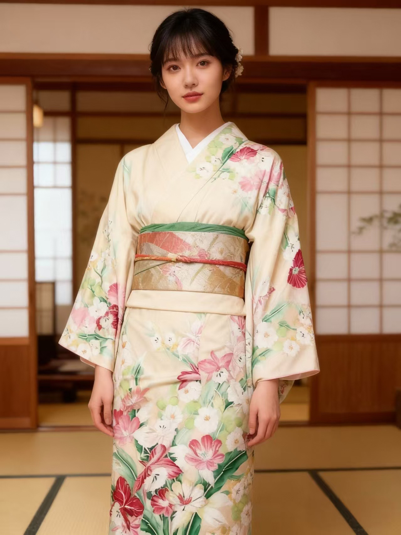 中古和服 正娟和服 古法旗袍面料 古装汉服面料 摄影和服
