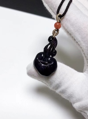 D346# 天然舒俱来如意吊坠 苏纪石雕刻30*17.3*5.3mm 重3.78克