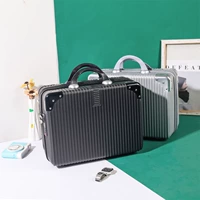 Ретро портативная косметичка, портативный чемодан, коробка, в корейском стиле, 14 дюймов, 16 дюймов